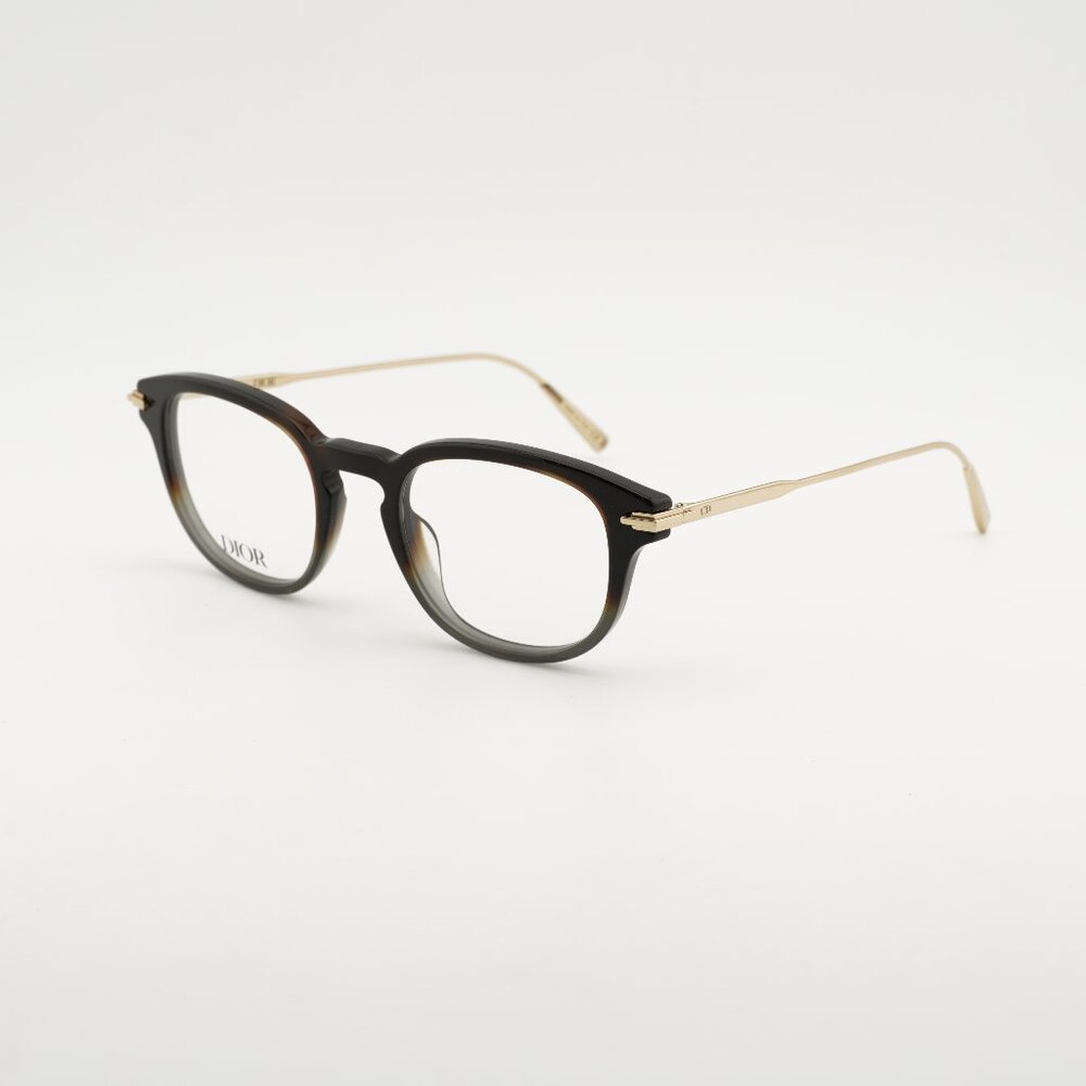 Dior DIORBLACKSUITO R2I 2200 Eyeglasses Havana/Grey/Gold 49mm Square Frame